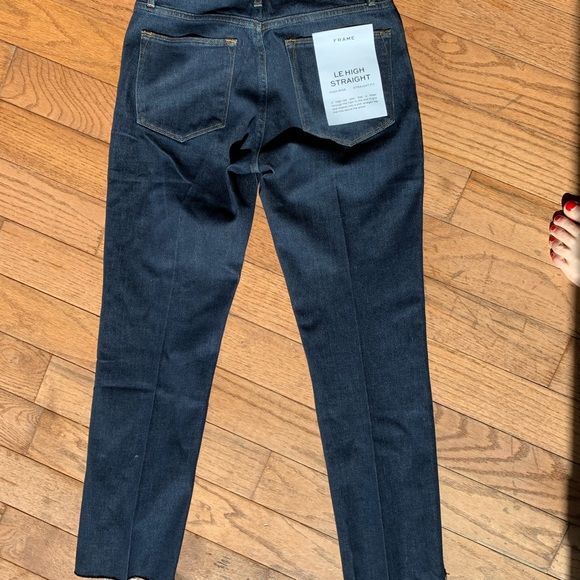 Frame Le high straight raw edge Bronx chew - Picture 2 of 4